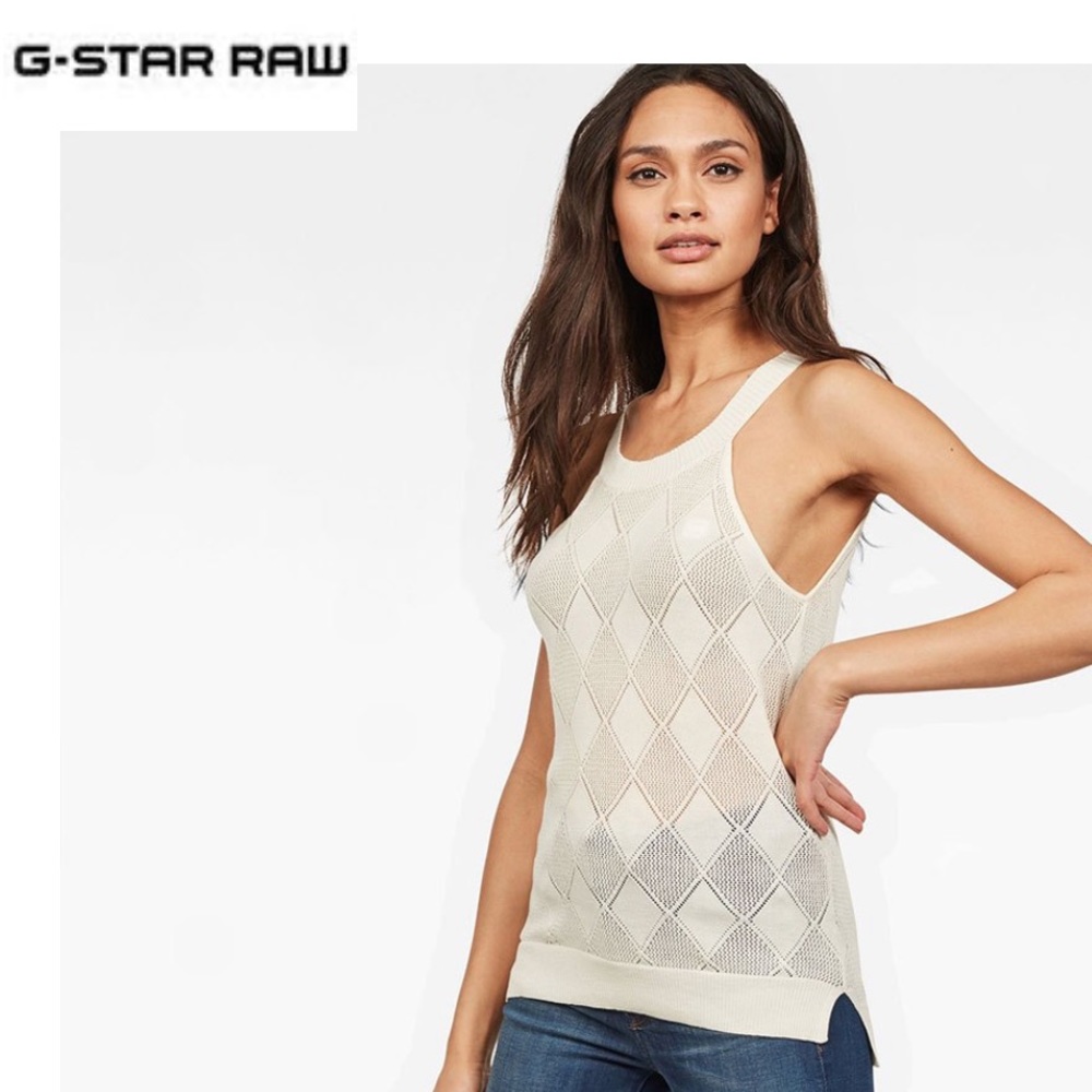 G-Star RAW Pointelle Knit Tanktop